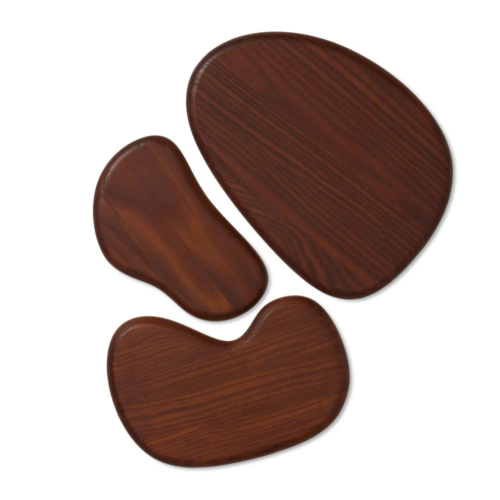 FERM LIVING Cairn Cutting Boards, Dark Brown (Set of 3) - Image 4