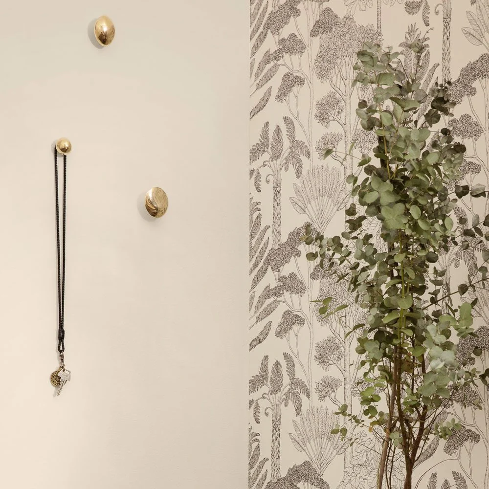 FERM LIVING x Helena Rohner Chanterelle Wall Hook/Knob, Brass - Image 4
