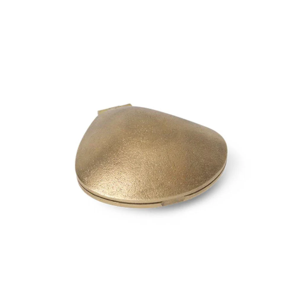 FERM LIVING Clam Tealight Candle Holder, Brass - Image 3