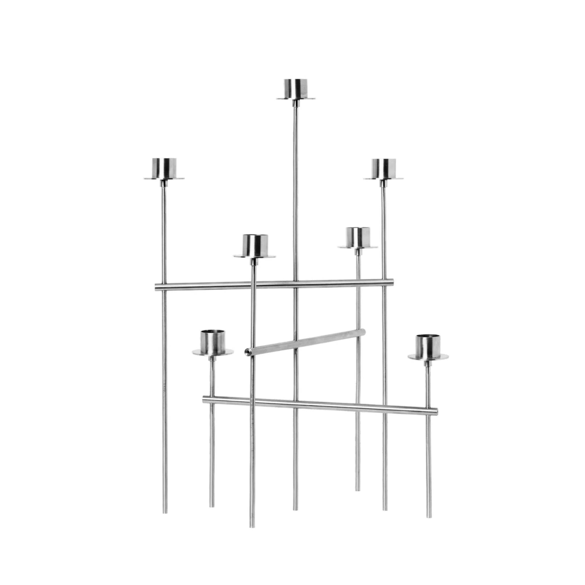 FERM LIVING Elysia Candelabra / Candleholder, Brushed Stainless Steel