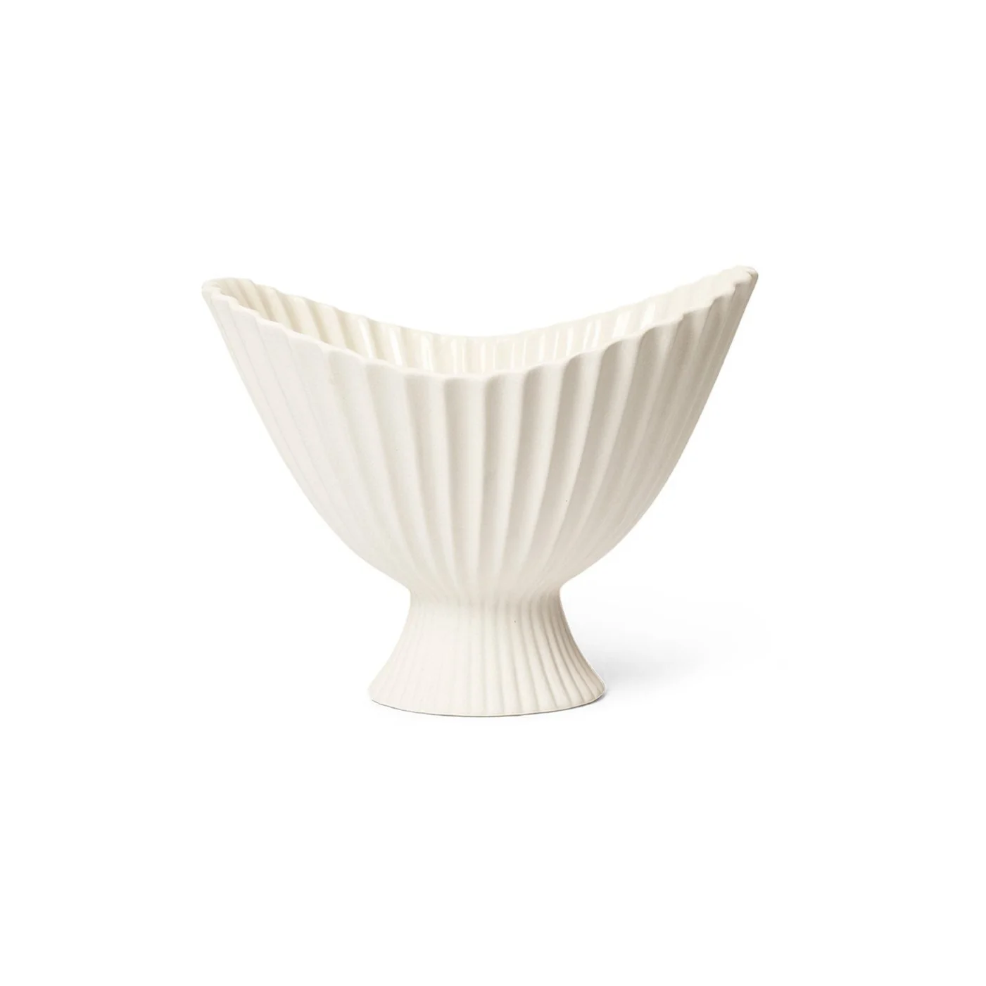 FERM LIVING Fountain Bowl, Off-White, W28cm