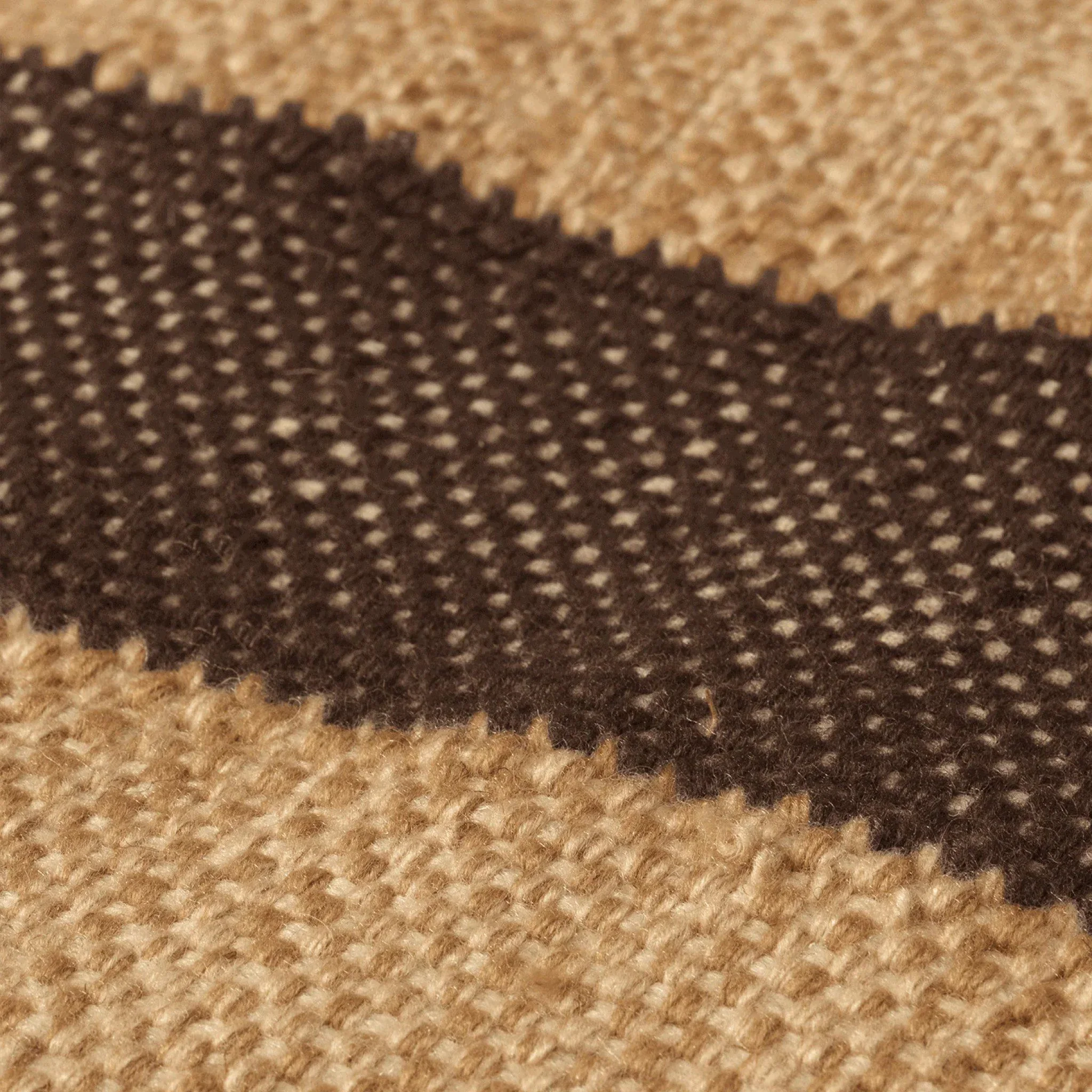 FERM LIVING Ives Rug, Tan/Chocolate, L 140cm - Image 3
