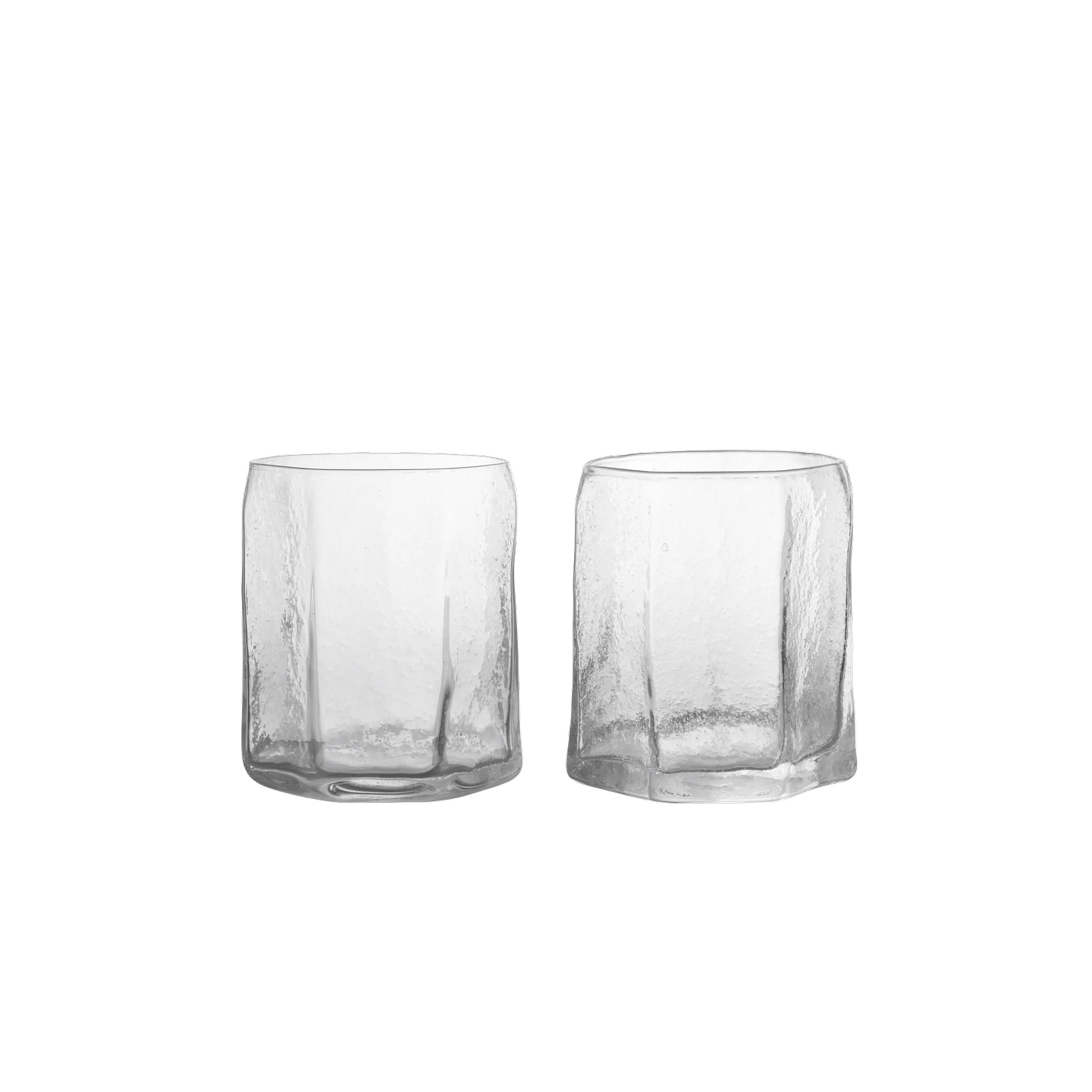 FERM LIVING Kiru Glasses, Clear (Set of 2)
