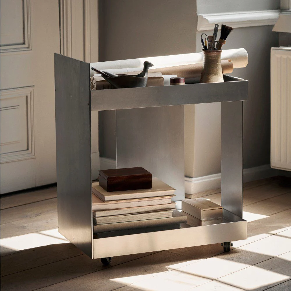 FERM LIVING Lager Trolley, Aluminium - Image 5