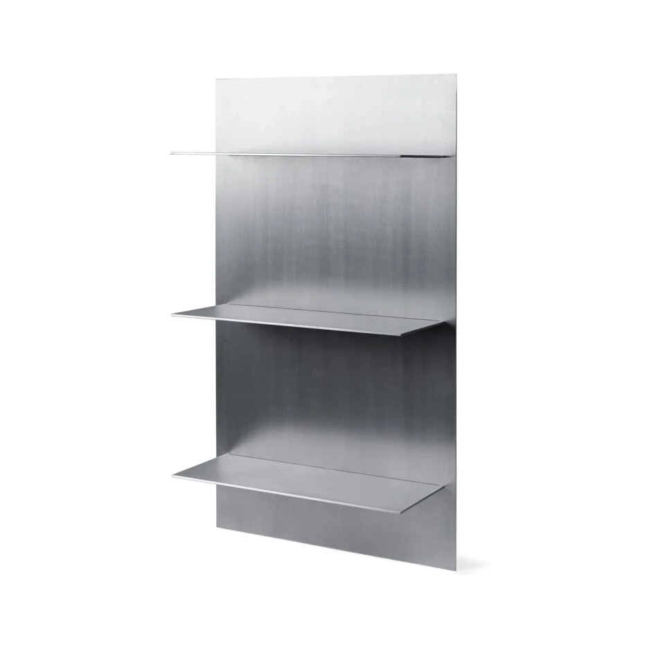 FERM LIVING Lager Wall Shelf, Triple, Aluminium - Image 8