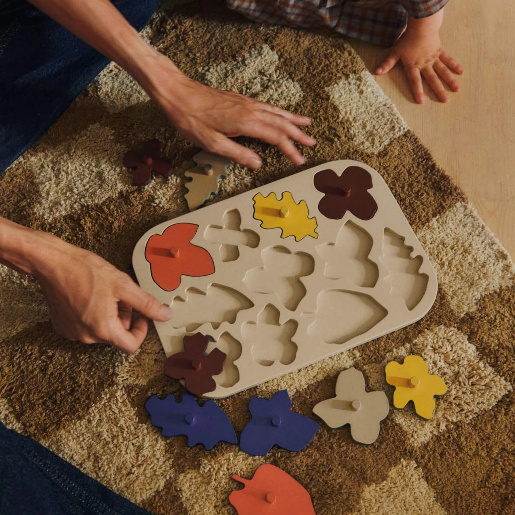 FERM LIVING Mara Washable Rug, Tan/Warm Sand, 150x90cm - Image 6