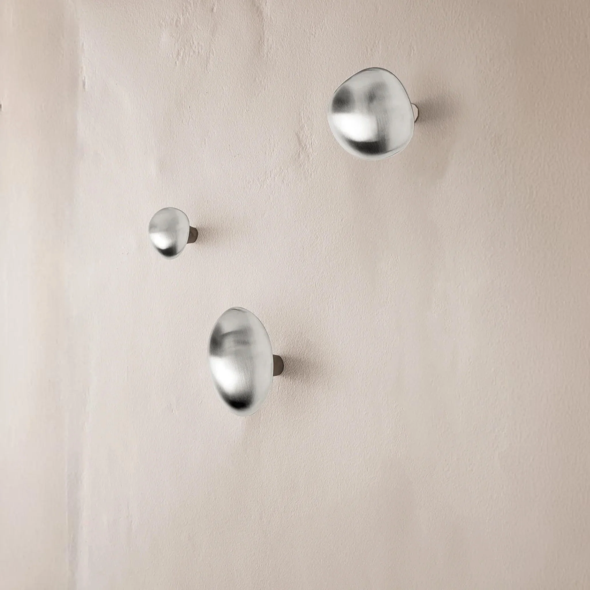 FERM LIVING Mushroom Hook, Brushed Stainless Steel