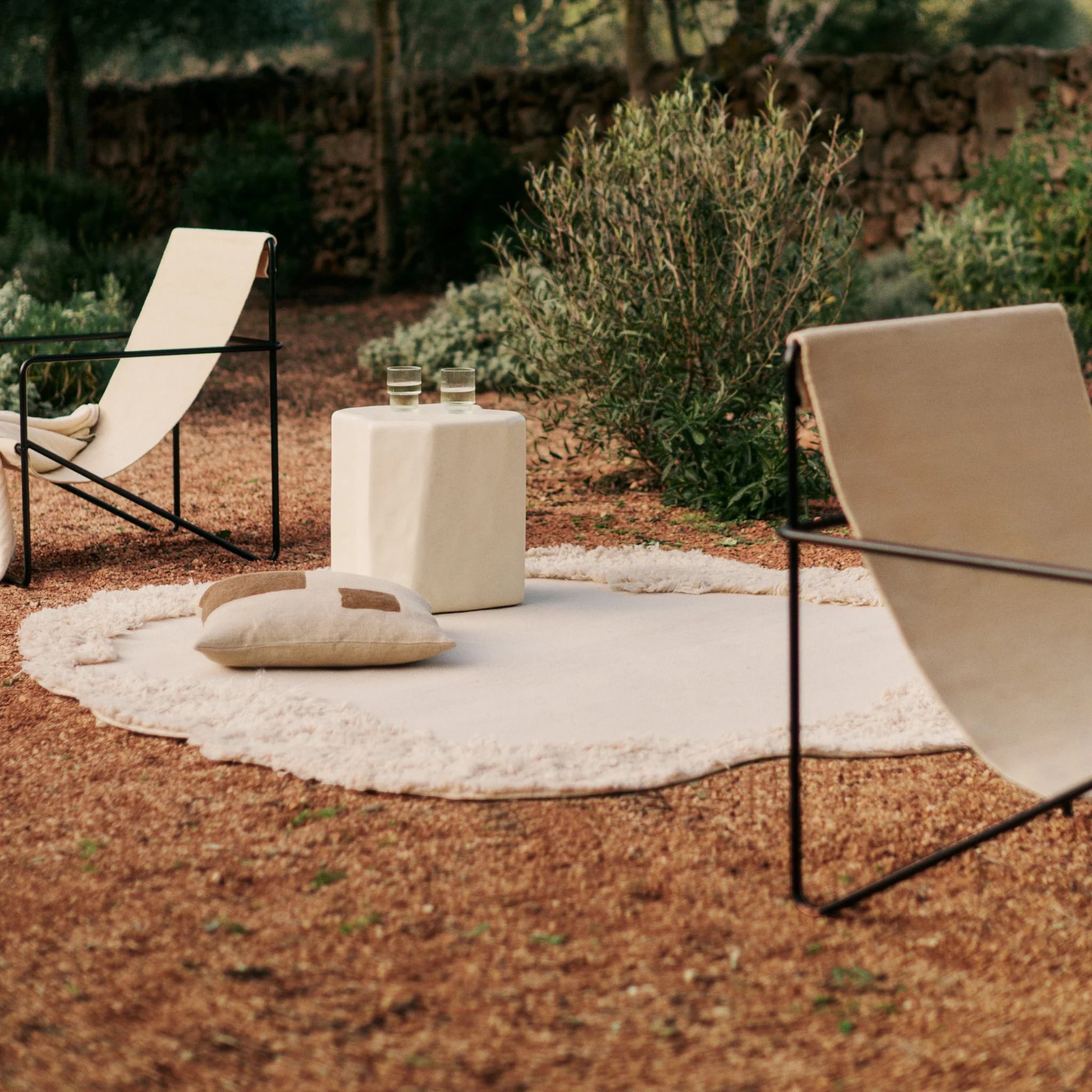 FERM LIVING Norte Outdoor Rug, (D)210cm , Natural - Image 2