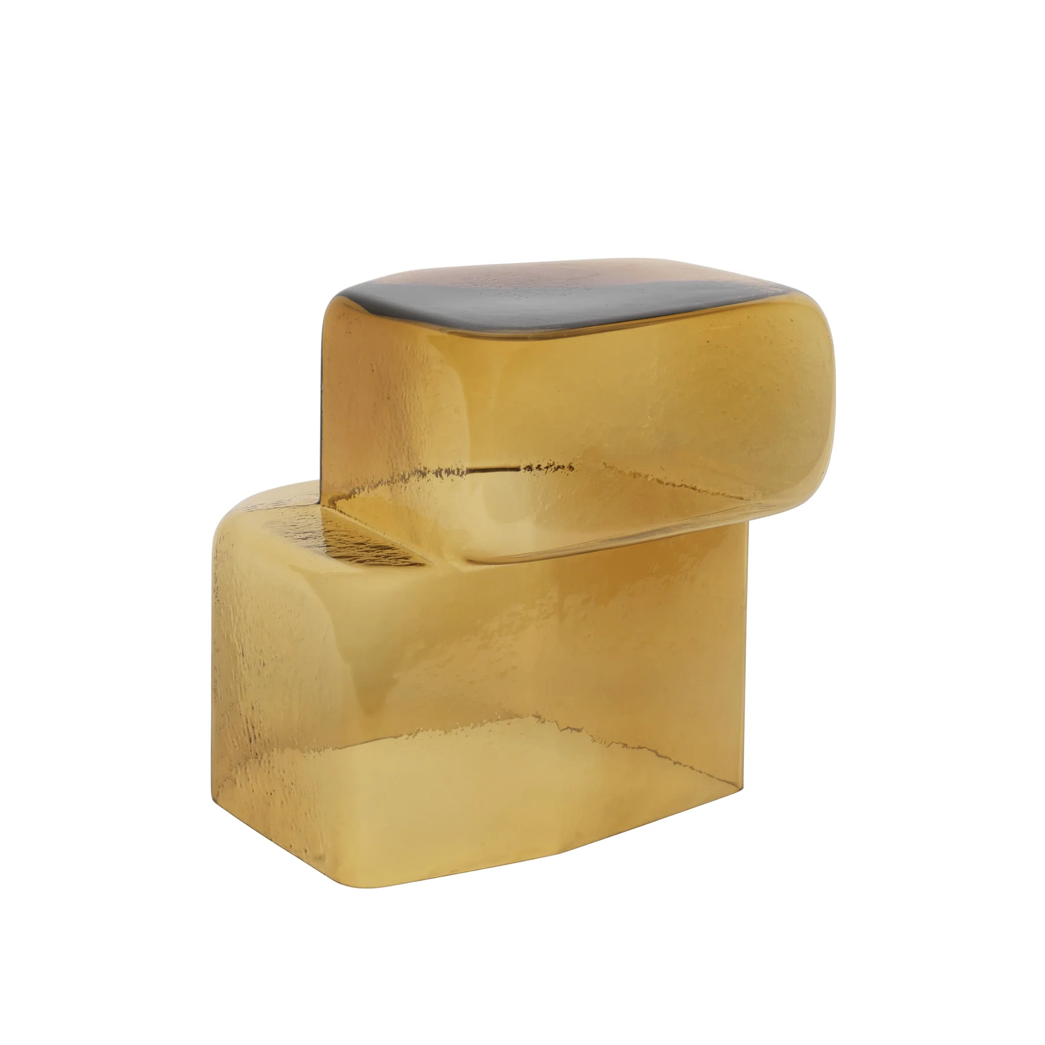 FERM LIVING Oscil Sculpture/Side Table, Recycled Amber