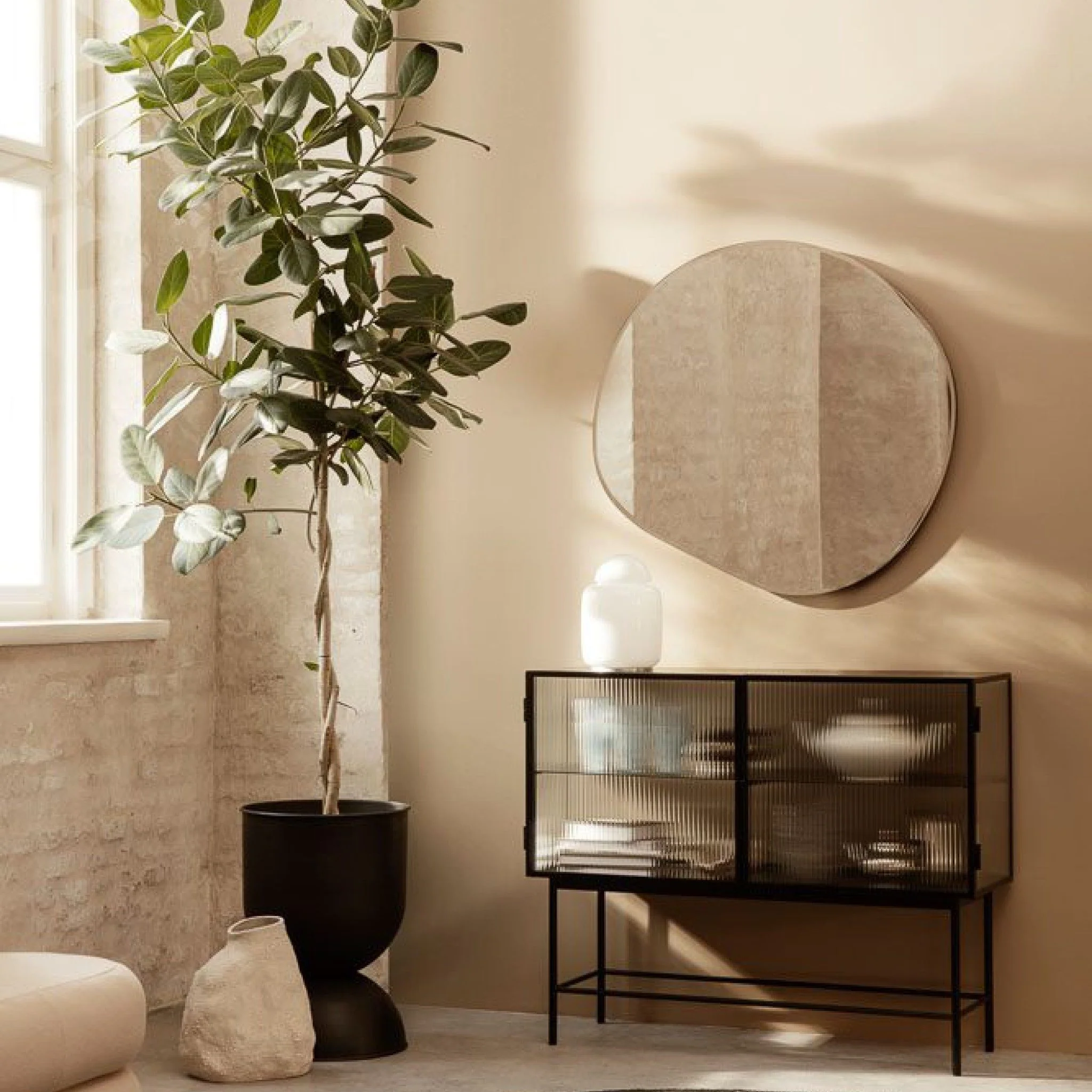 FERM LIVING Pond Mirror XL, Brass - Image 2