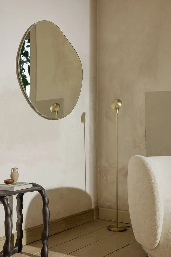 FERM LIVING Pond Mirror XL, Brass - Image 9