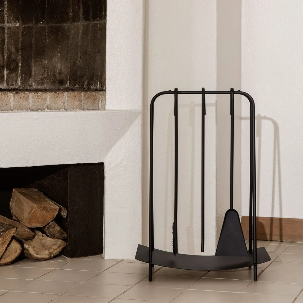 FERM LIVING Port Fireplace Tools, Black - Image 5