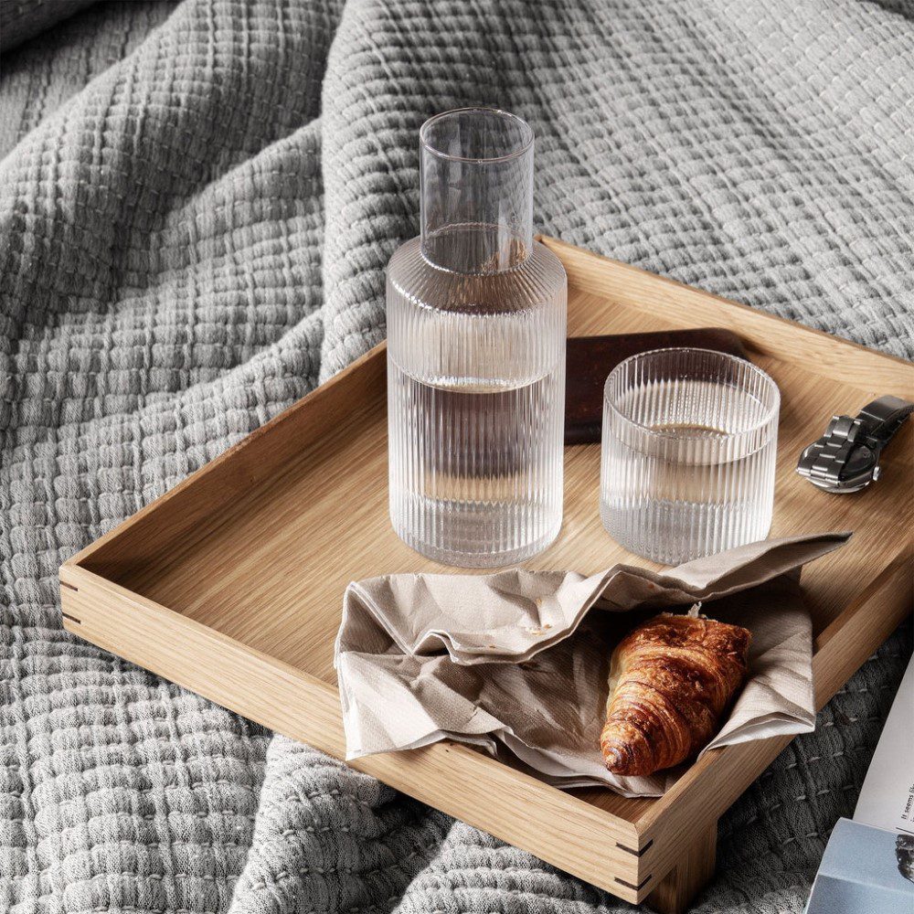 FERM LIVING Ripple Carafe, Clear