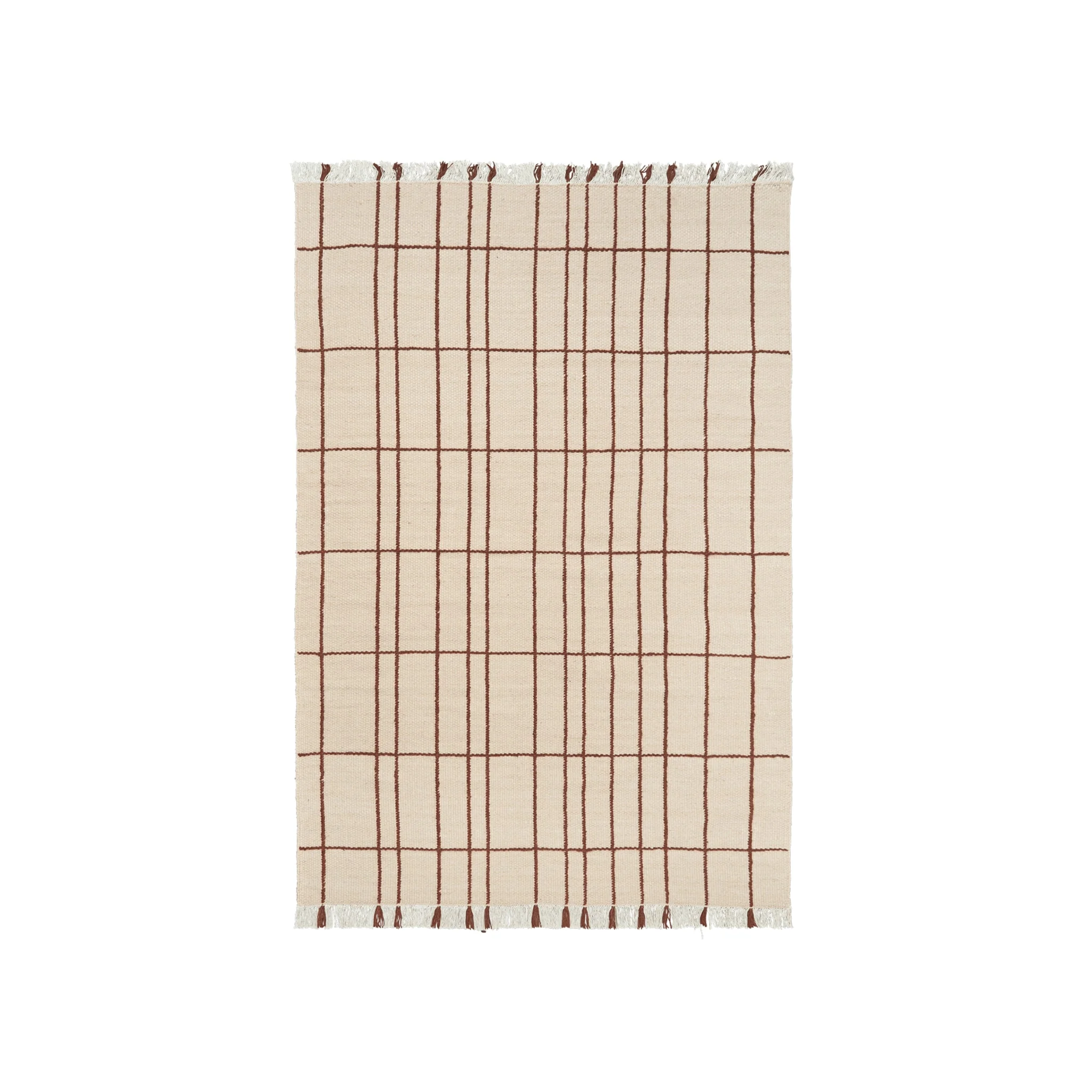 PRE-ORDER │ FERM LIVING Sen Rug, 170x240cm, Parchment/Chestnut