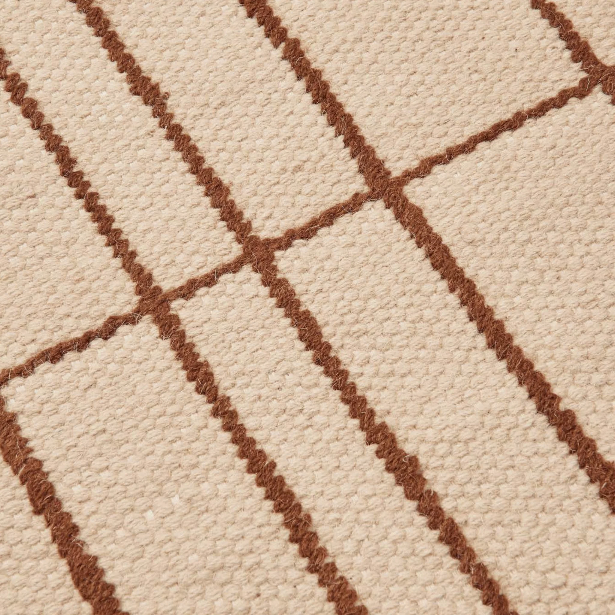 PRE-ORDER │ FERM LIVING Sen Rug, 170x240cm, Parchment/Chestnut - Image 4