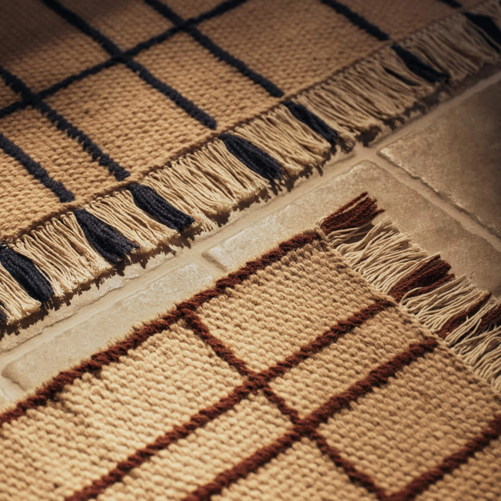 PRE-ORDER │ FERM LIVING Sen Rug, 170x240cm, Parchment/Chestnut - Image 2