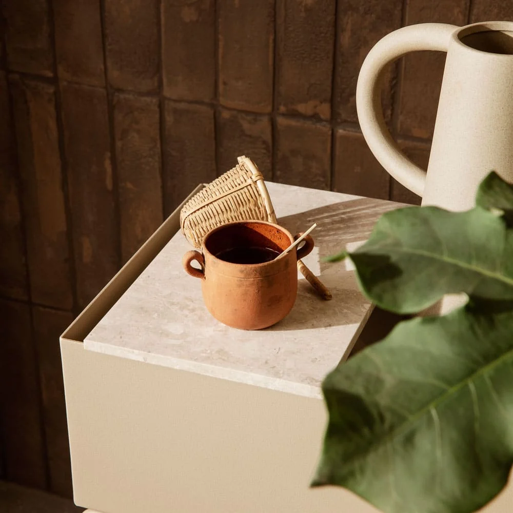 FERM LIVING Tray For Plant Box, Marble - Image 2