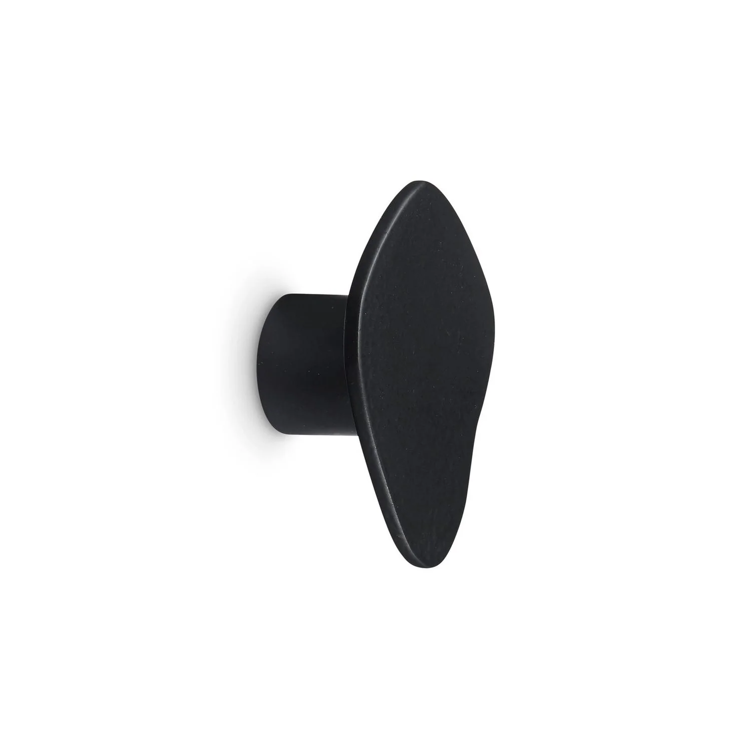H. SKJALM P. Hook/Knob Organic, Raw Black, 3.5cm