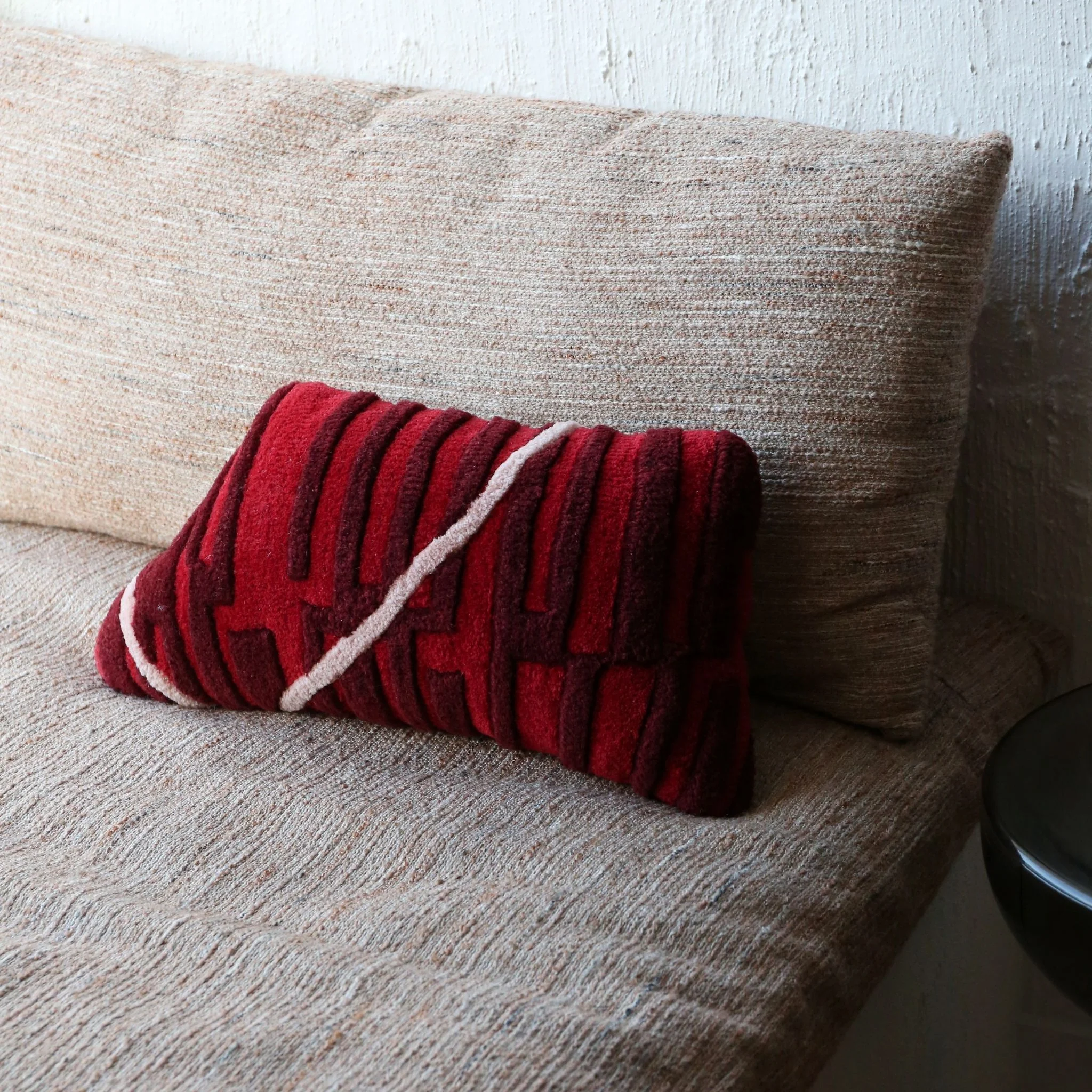 HAUS ÜGER Maya Cushion, 35x60cm, Red