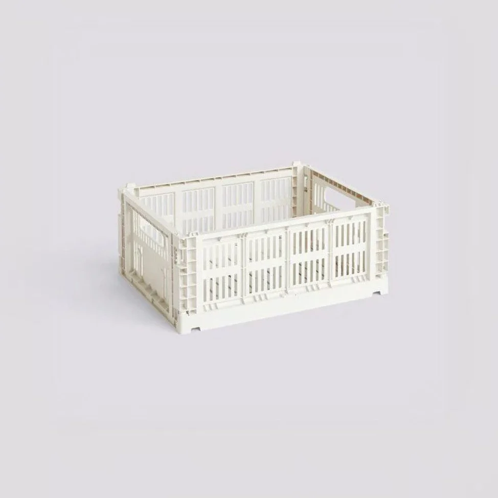 HAY Colour Storage Crate V2, Medium, Off White
