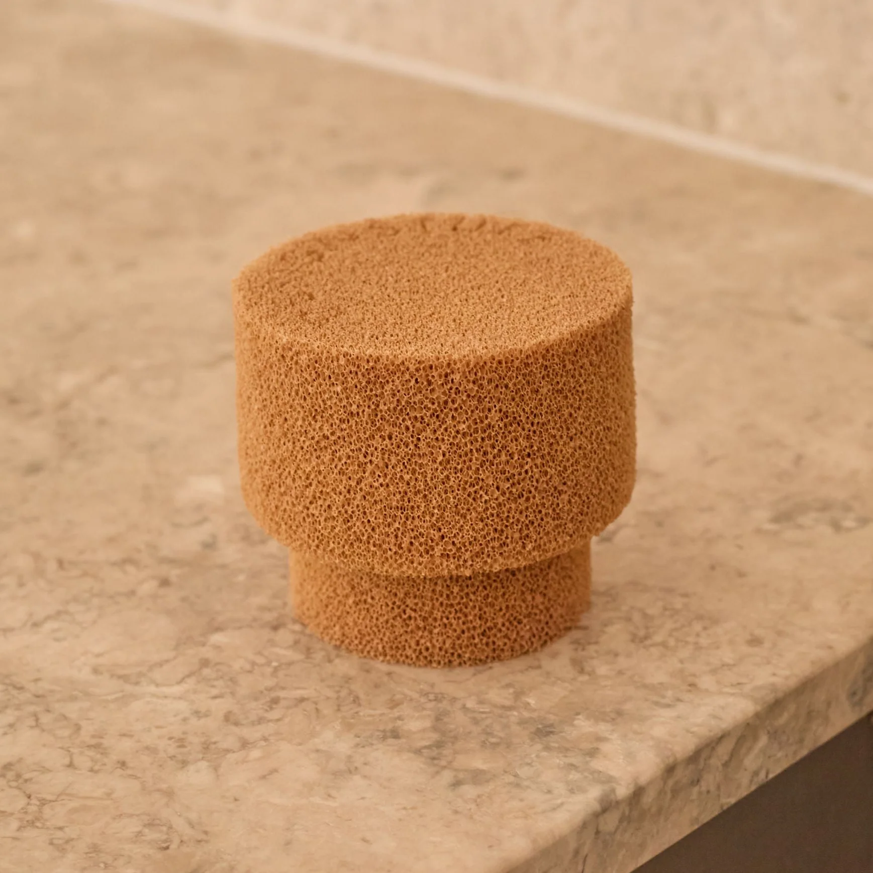 DESIGNSTUFF ETTA Round Silicone Sponge Camel - Image 2