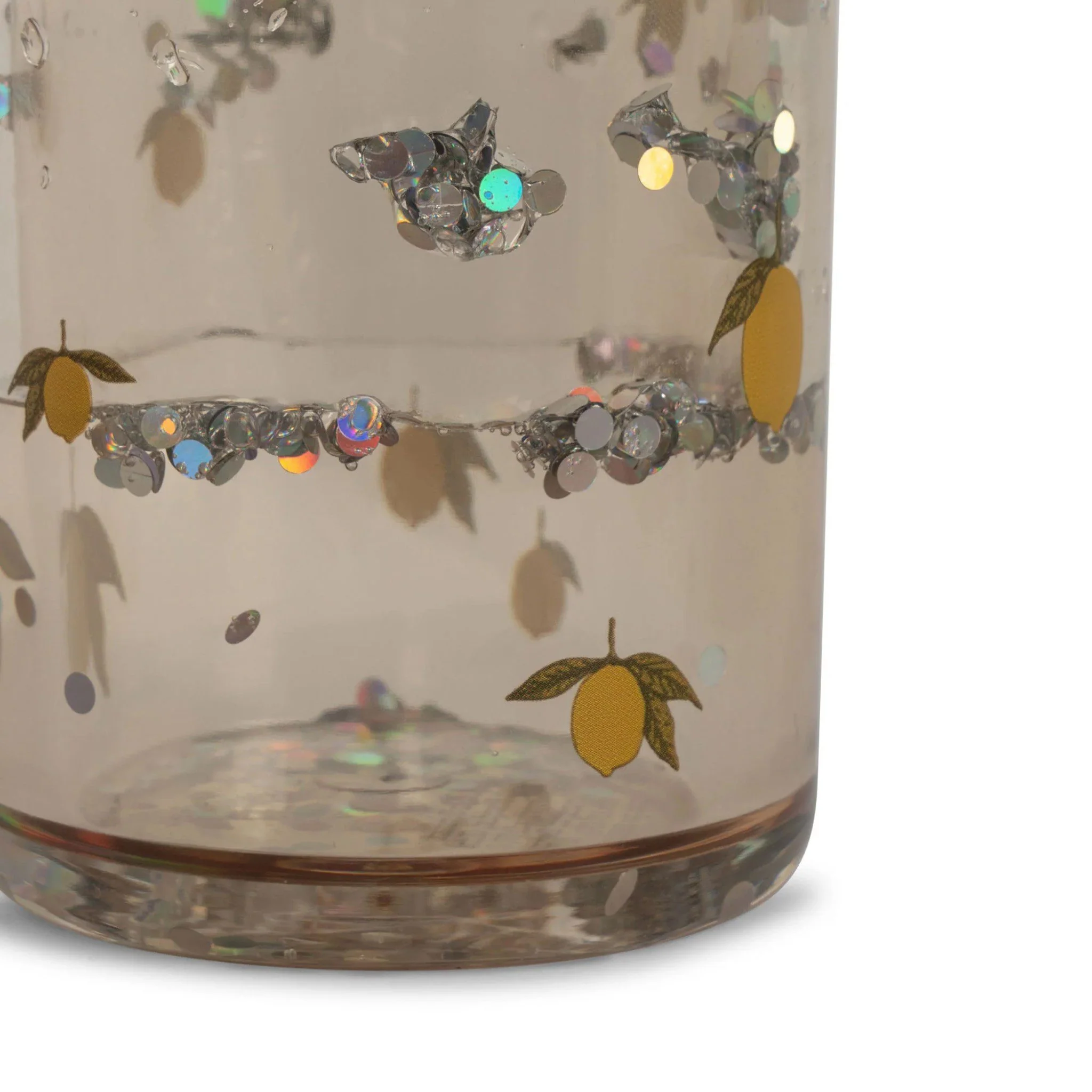KONGES SLØJD Kids Glitter Cups, Lemon (Set of 2) - Image 2