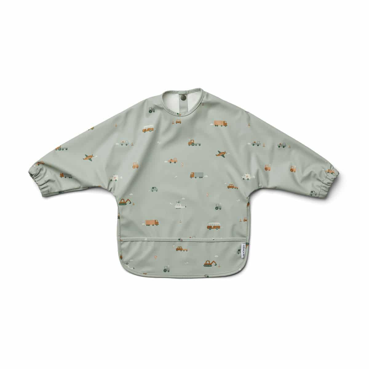 LIEWOOD Merle Cape Bib/Smock, Vehicles/Dove Blue Mix