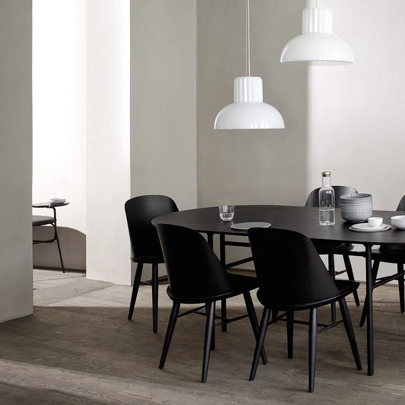 PRE-ORDER ¦ AUDO CPH Snaregade Dining Table, Oval, Black Steel/Charcoal Linoleum - Image 7