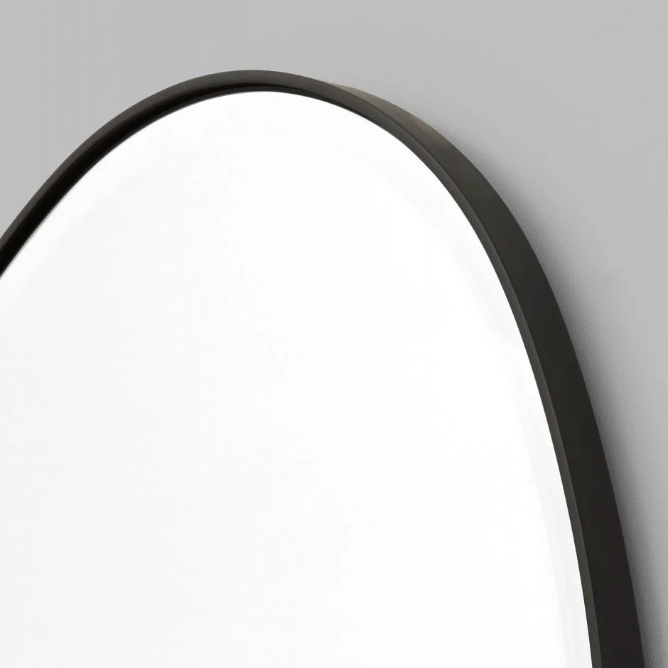 MIDDLE OF NOWHERE Pebble Mirror, Black, 70x90cm - Image 4