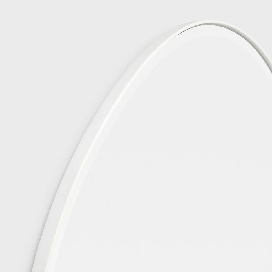 MIDDLE OF NOWHERE Pebble Mirror, Bright White, 70x90cm - Image 4