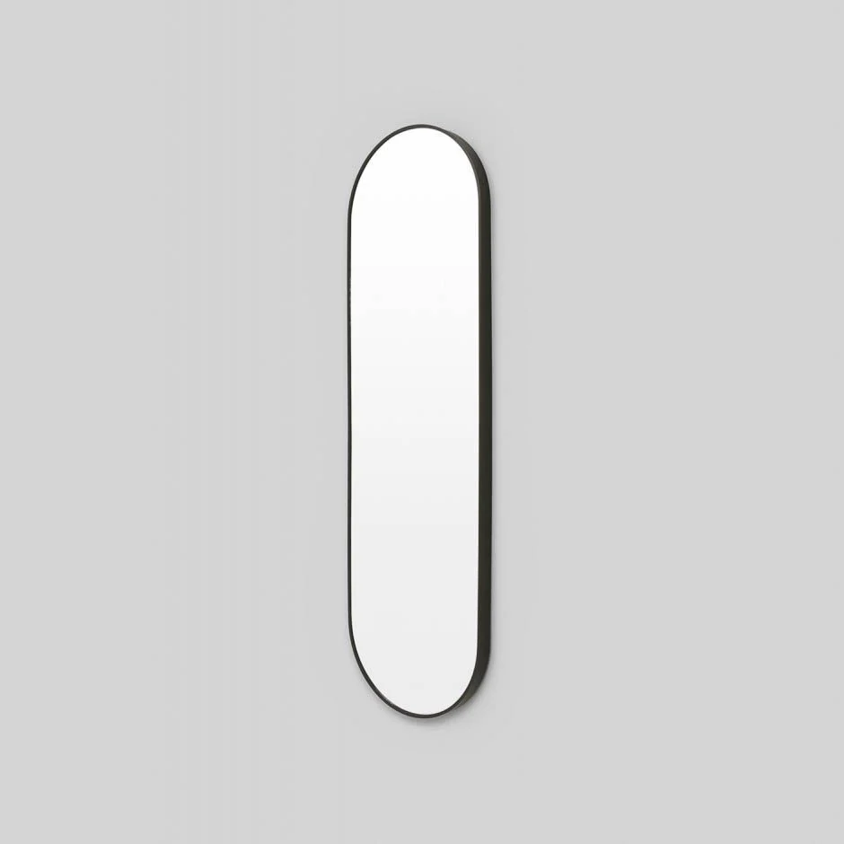 MIDDLE OF NOWHERE Simplicity Oval Mirror, Black, 40x135cm - Image 2