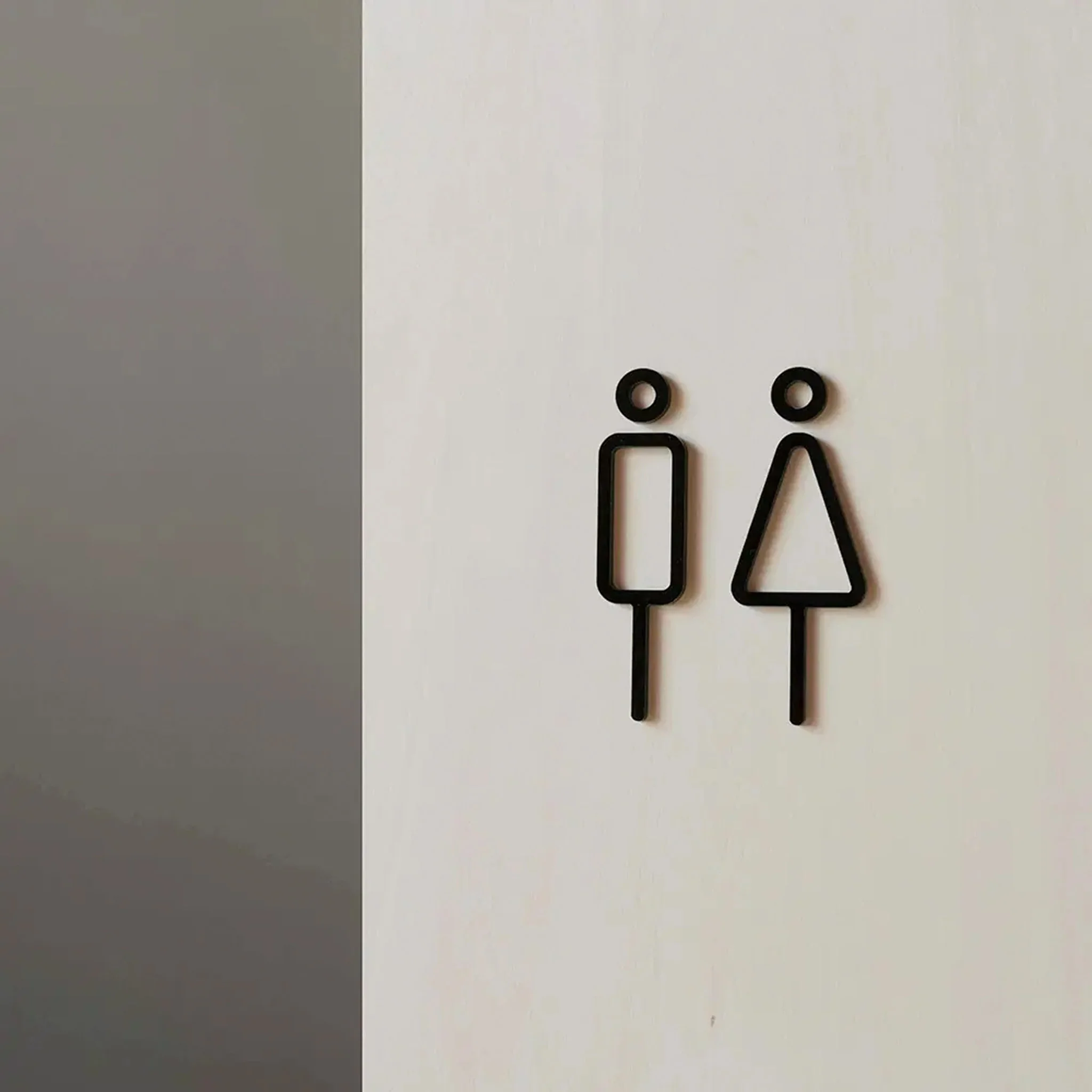 MOHEIM Restroom Sign, Black (Set of 2) - Image 2