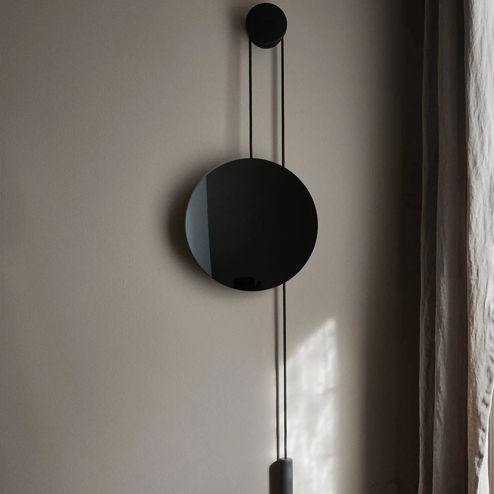 NEW WORKS Rise & Shine Wall Mirror, Burned/Steel - Image 2