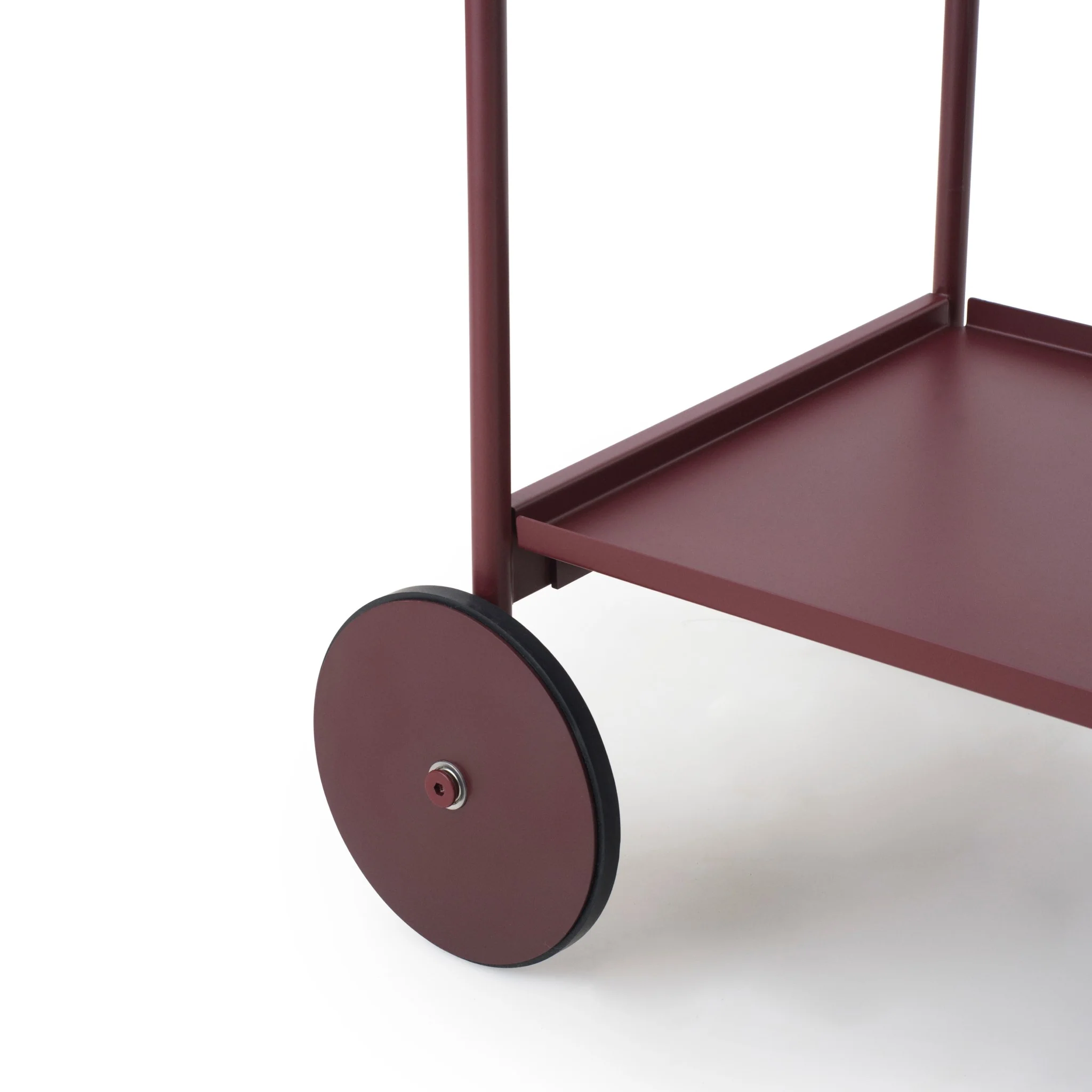 NORMANN COPENHAGEN Rul Trolley/Bar Cart, Burgundy - Image 7