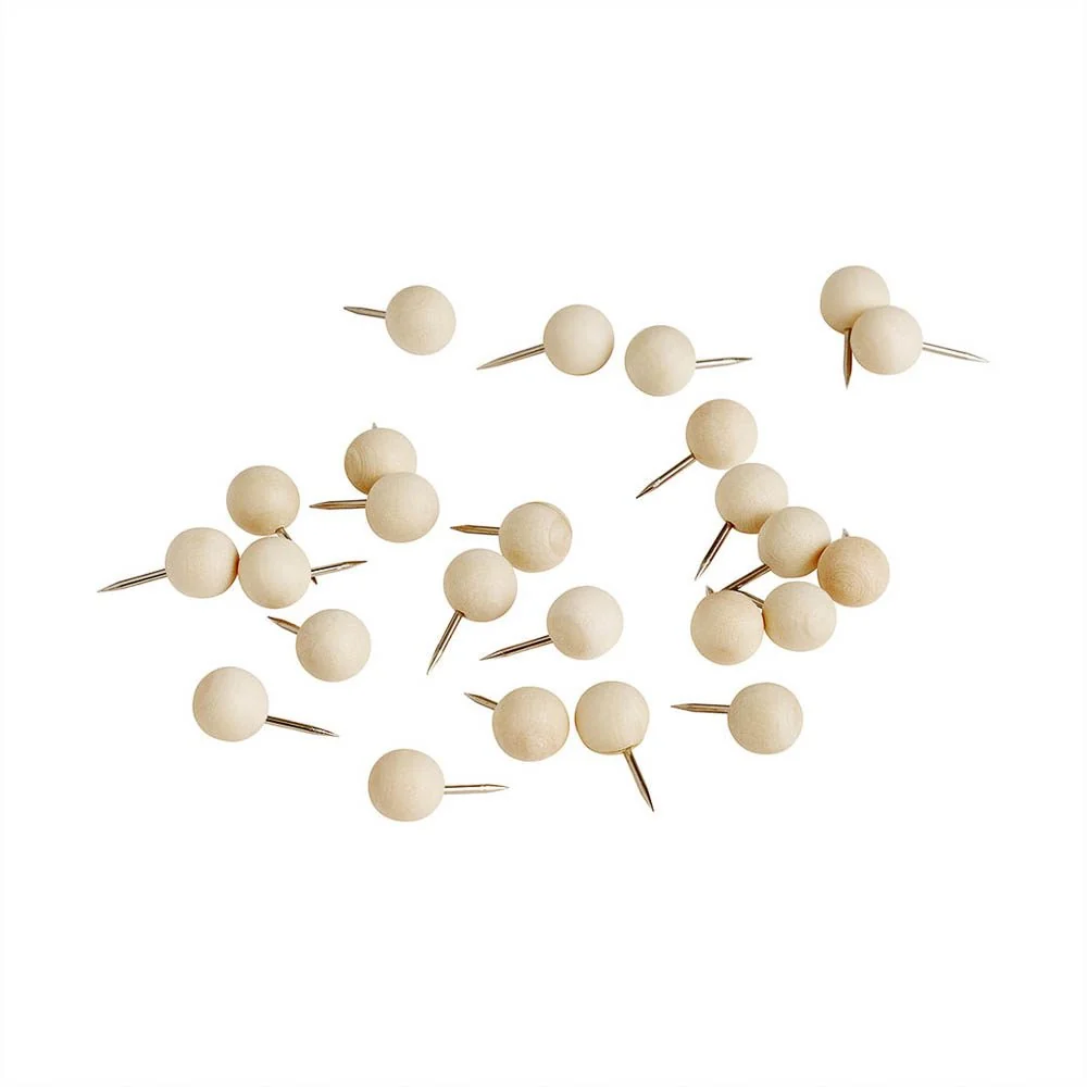 OYOY Wooden Pins for Notice Board (Pack of 25)