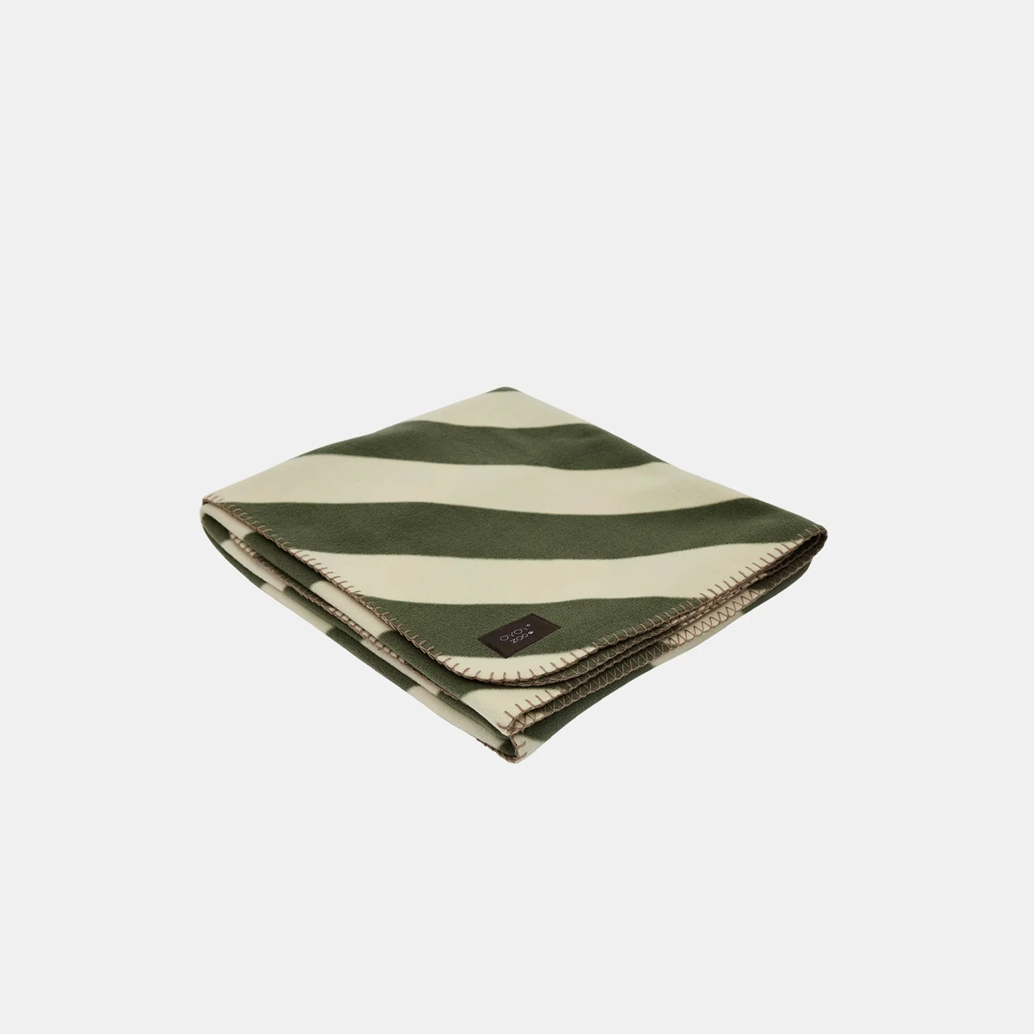 OYOY ZOO Kaya Dog Blanket, Off-White/Olive - Image 4