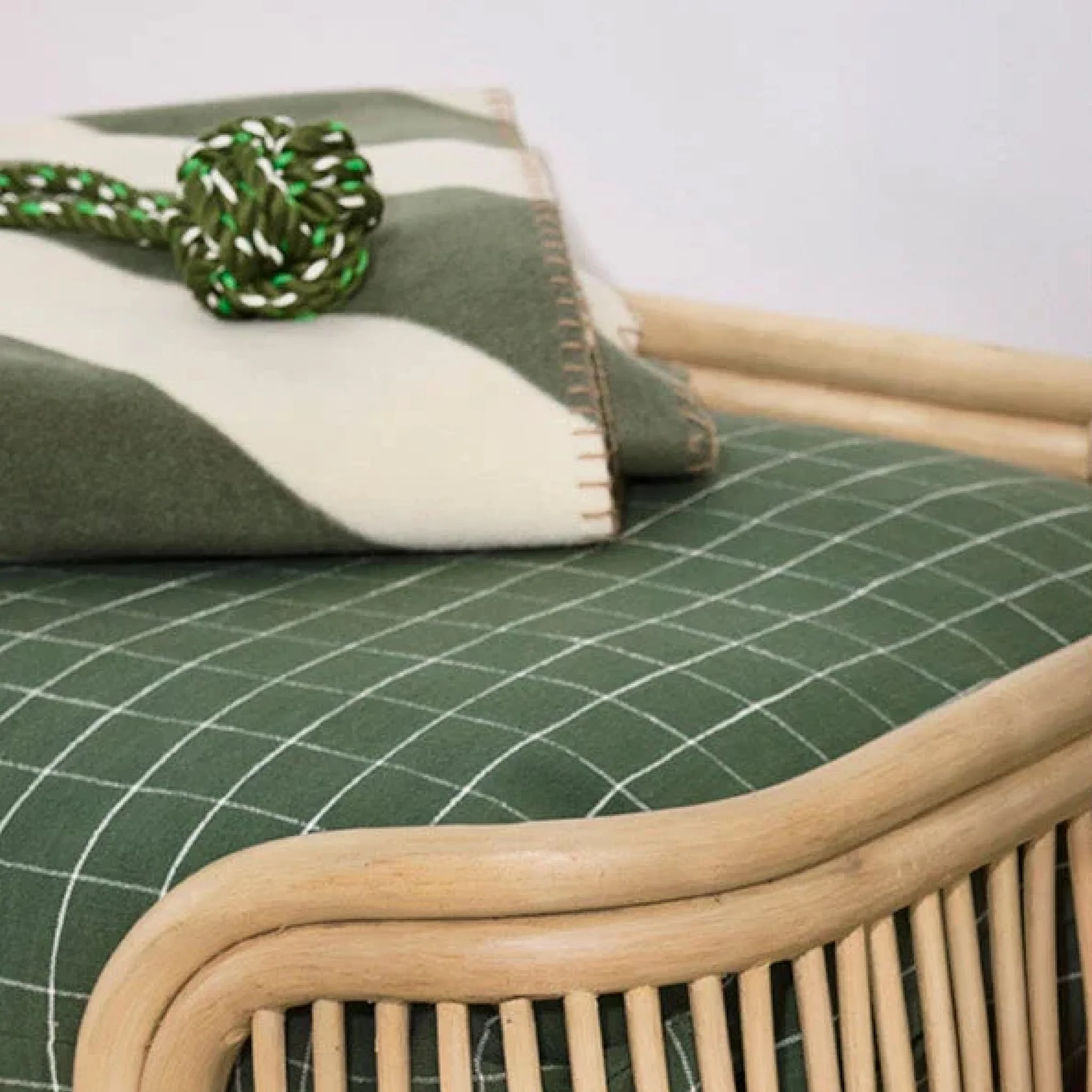 OYOY ZOO Kyoto Dog Cushion, Olive (2 Sizes) - Image 5