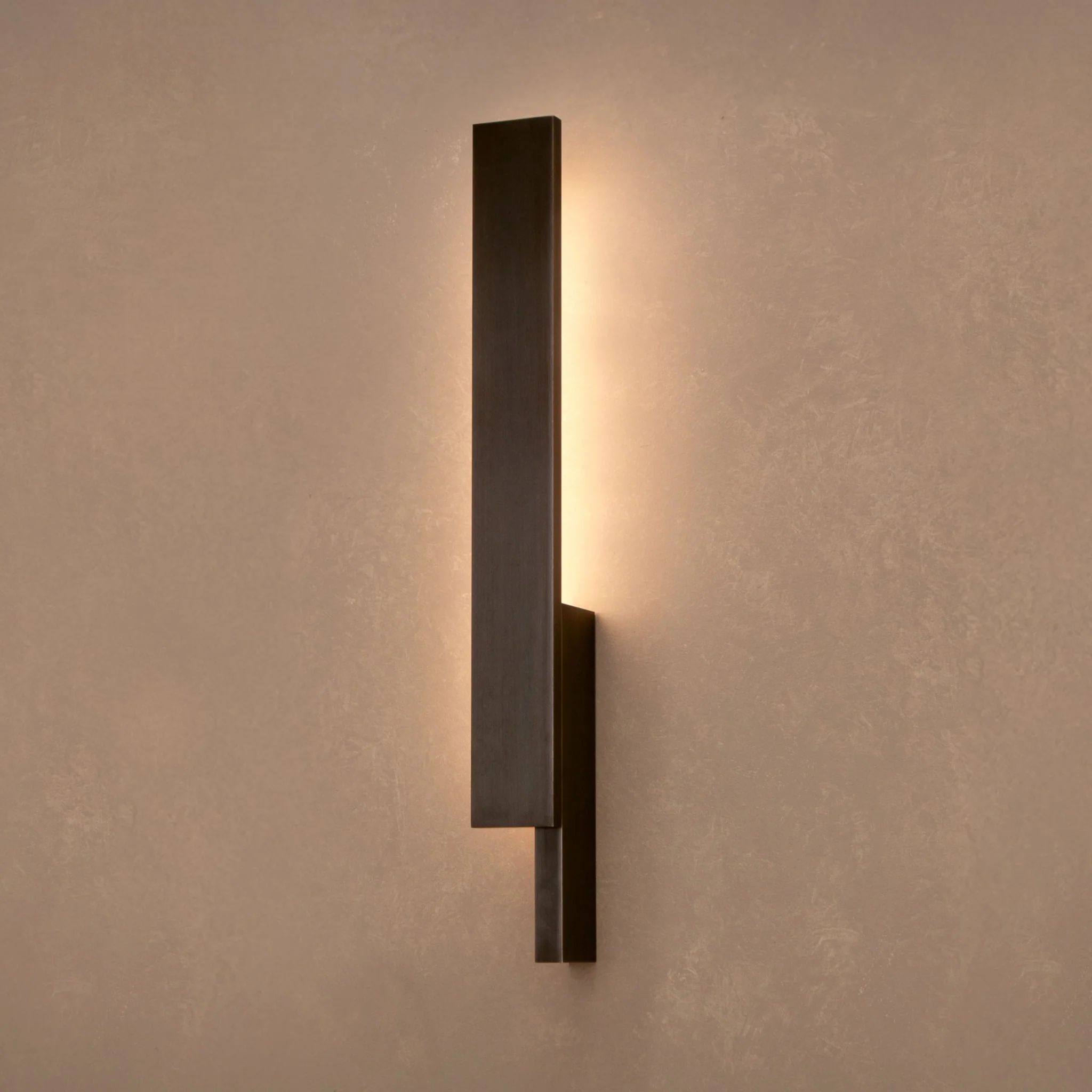 PRE-ORDER │ BEN-TOVIM DESIGN Bloc Wall Sconce, Left, Blackened Patina