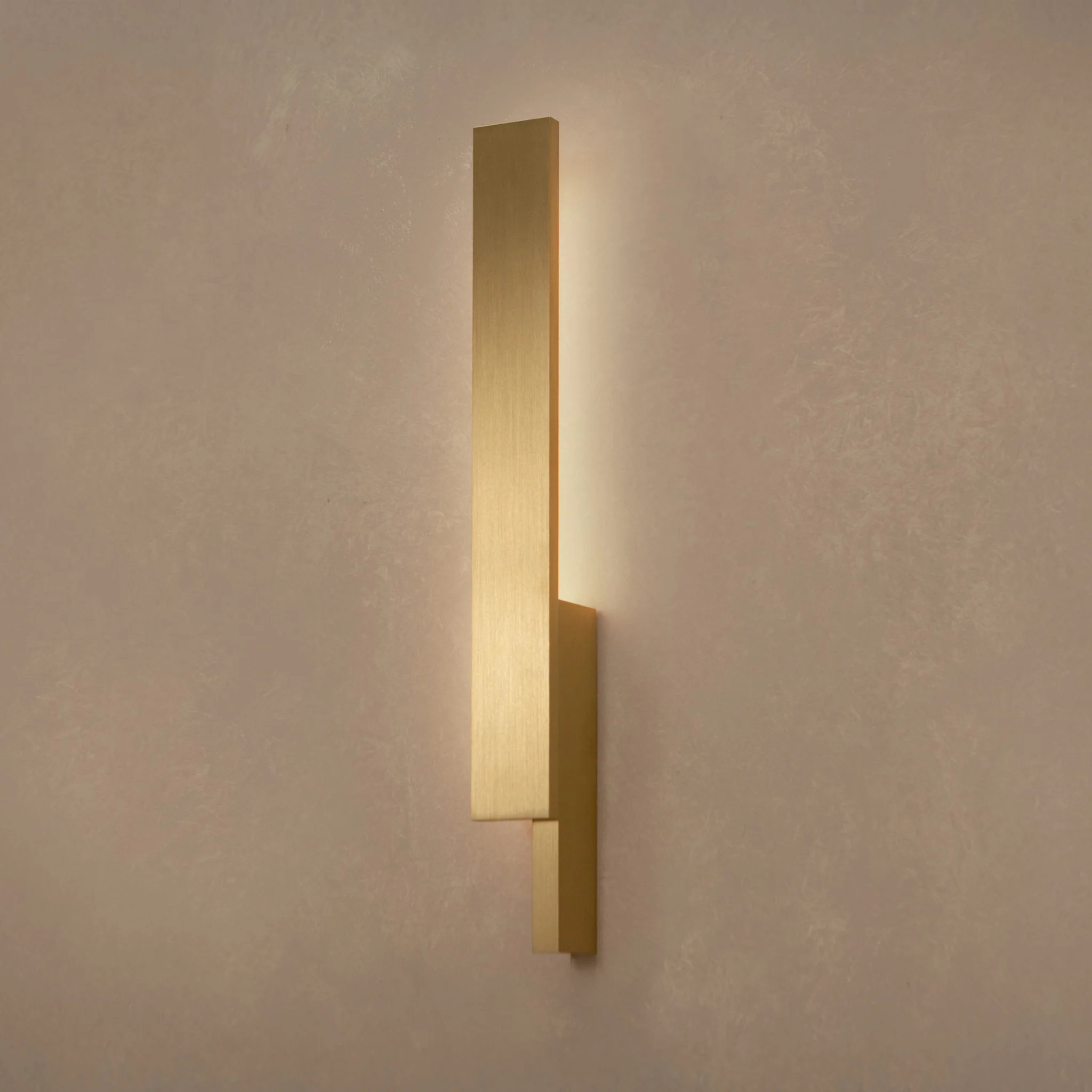 PRE-ORDER │ BEN-TOVIM DESIGN Bloc Wall Sconce, Left, Brushed Brass