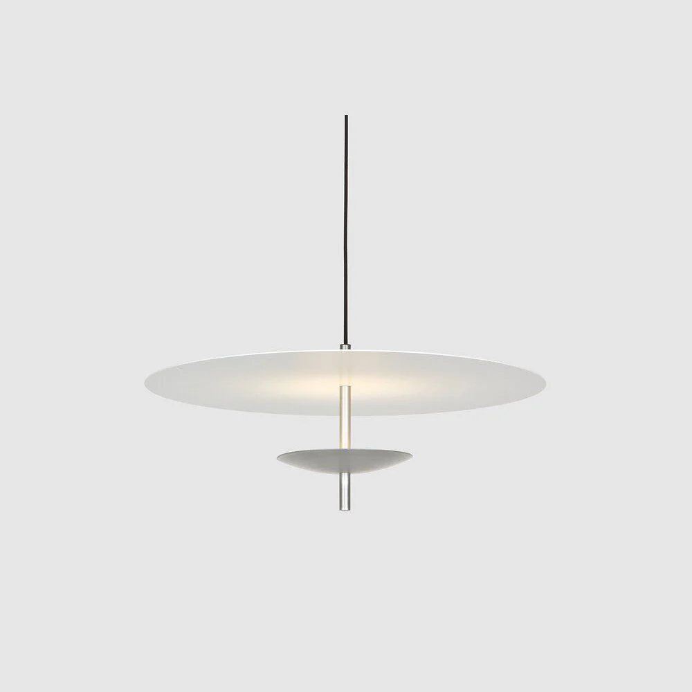 PRE-ORDER │ BEN-TOVIM DESIGN Reflector Round Pendant, Brushed Anodised Silver - 2 Sizes
