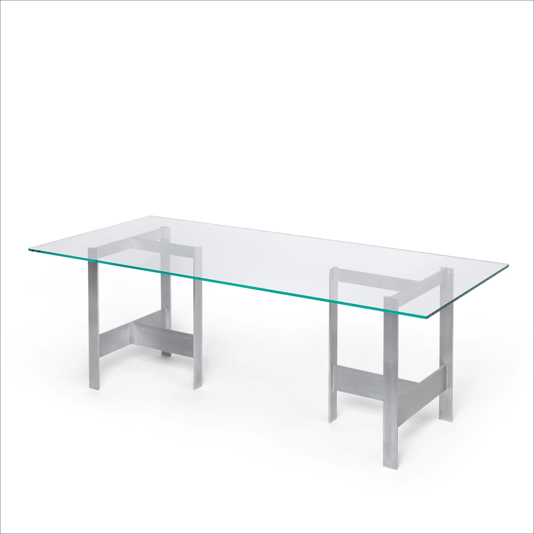 PRE-ORDER │ FERM LIVING Lager Dining Table, 90x200cm, Glass/Aluminium