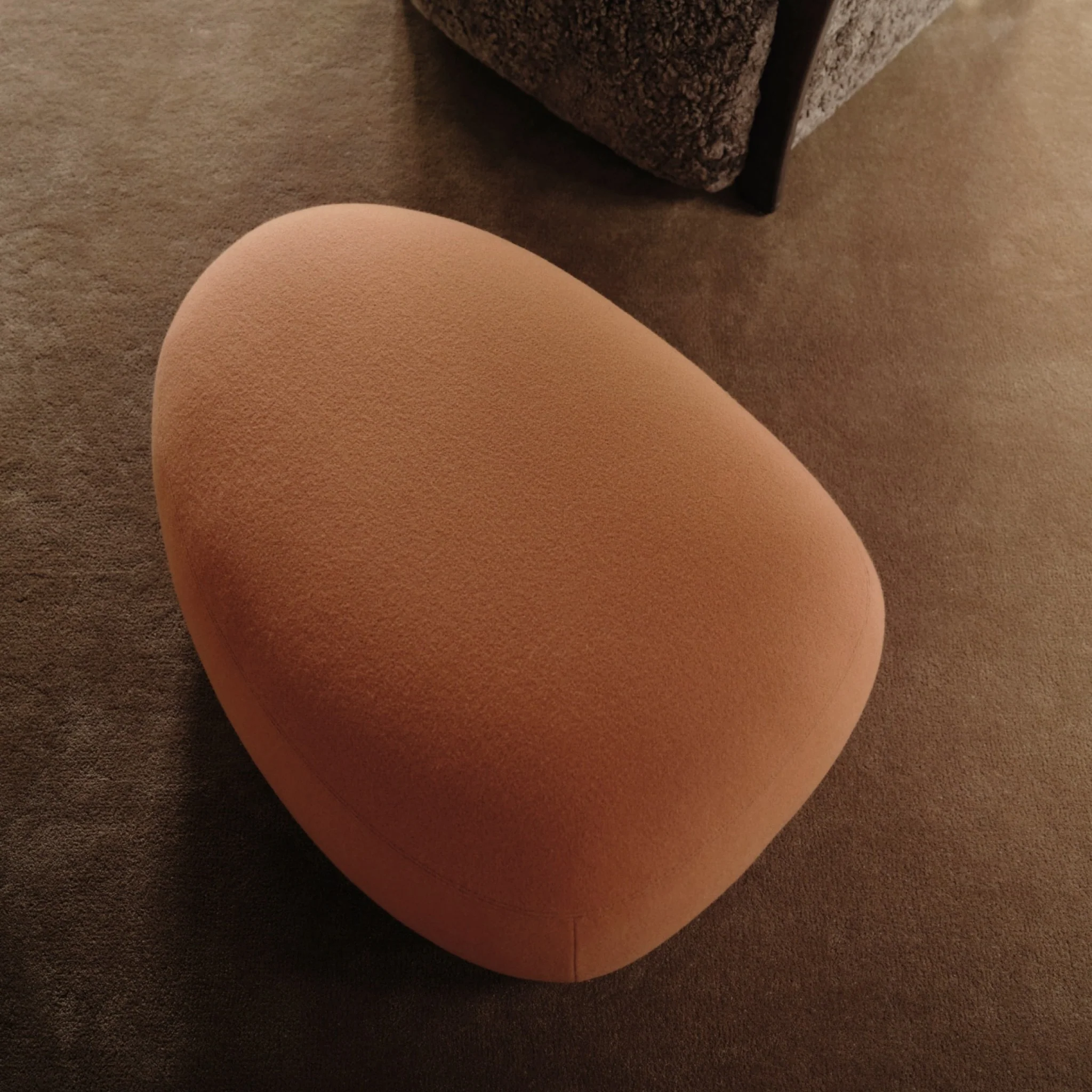 PRE-ORDER │ FERM LIVING Rico Lounger Pouf, Tonus, Burnt Sienna