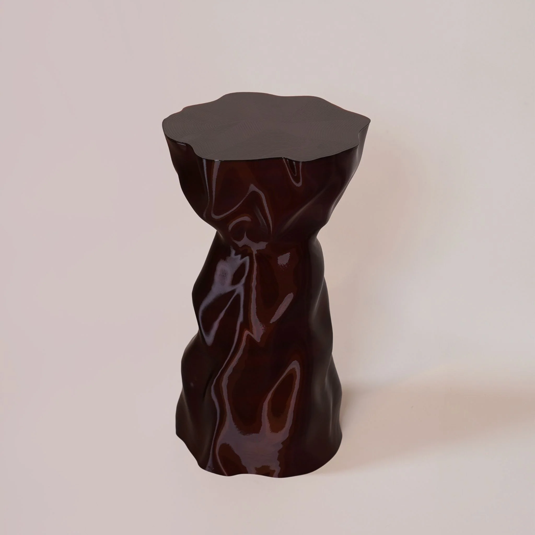 SPECIAL STUDIO Noise Side Table, Amber Gloss