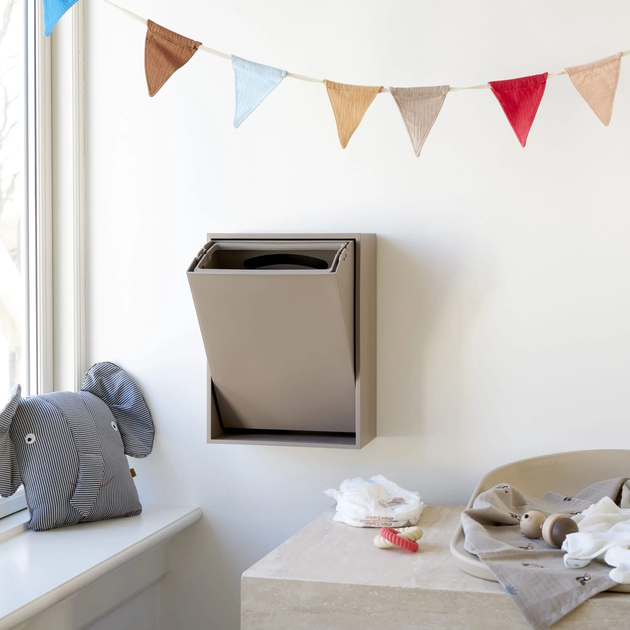 RECOLLECTOR Recycling Box, Silver Cloud Grey - Image 8