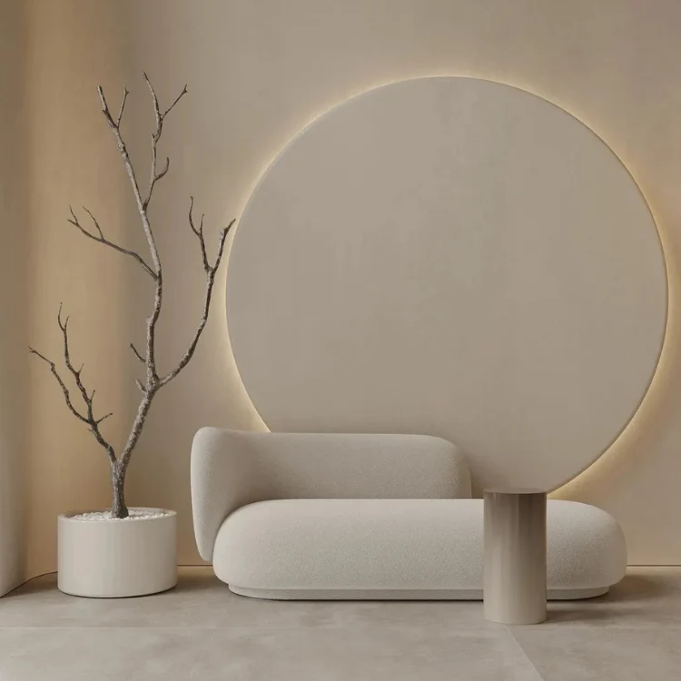 FERM LIVING Rico Divan Left, Boucle, Off-White - Image 2