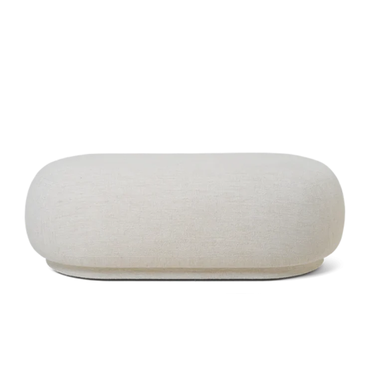 FERM LIVING Rico Ottoman, Boucle, Off-White