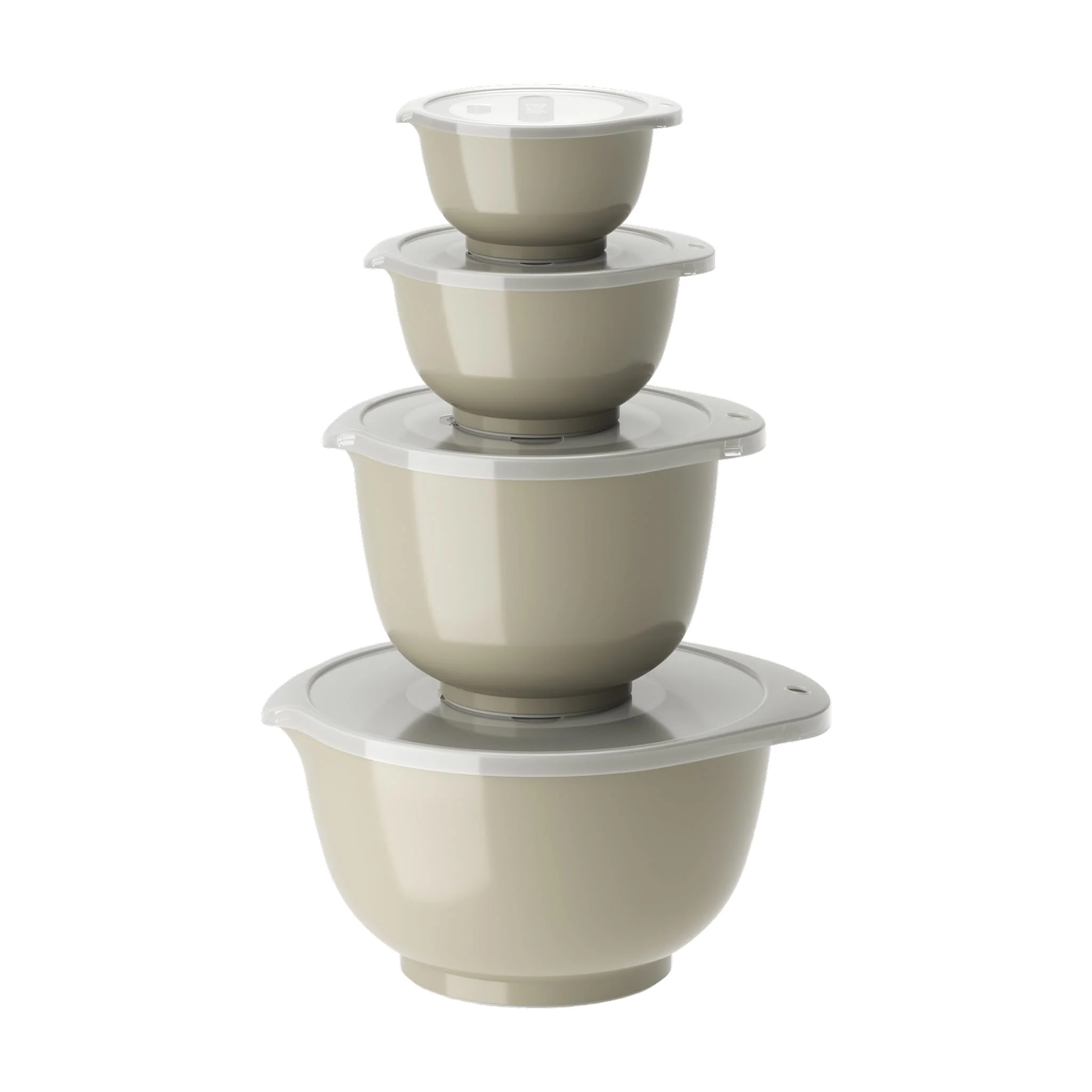 ROSTI Margrethe Bowl 8 pc Set w/ Lids (0.25L, 0.5L, 1.5L, 3L), Humus
