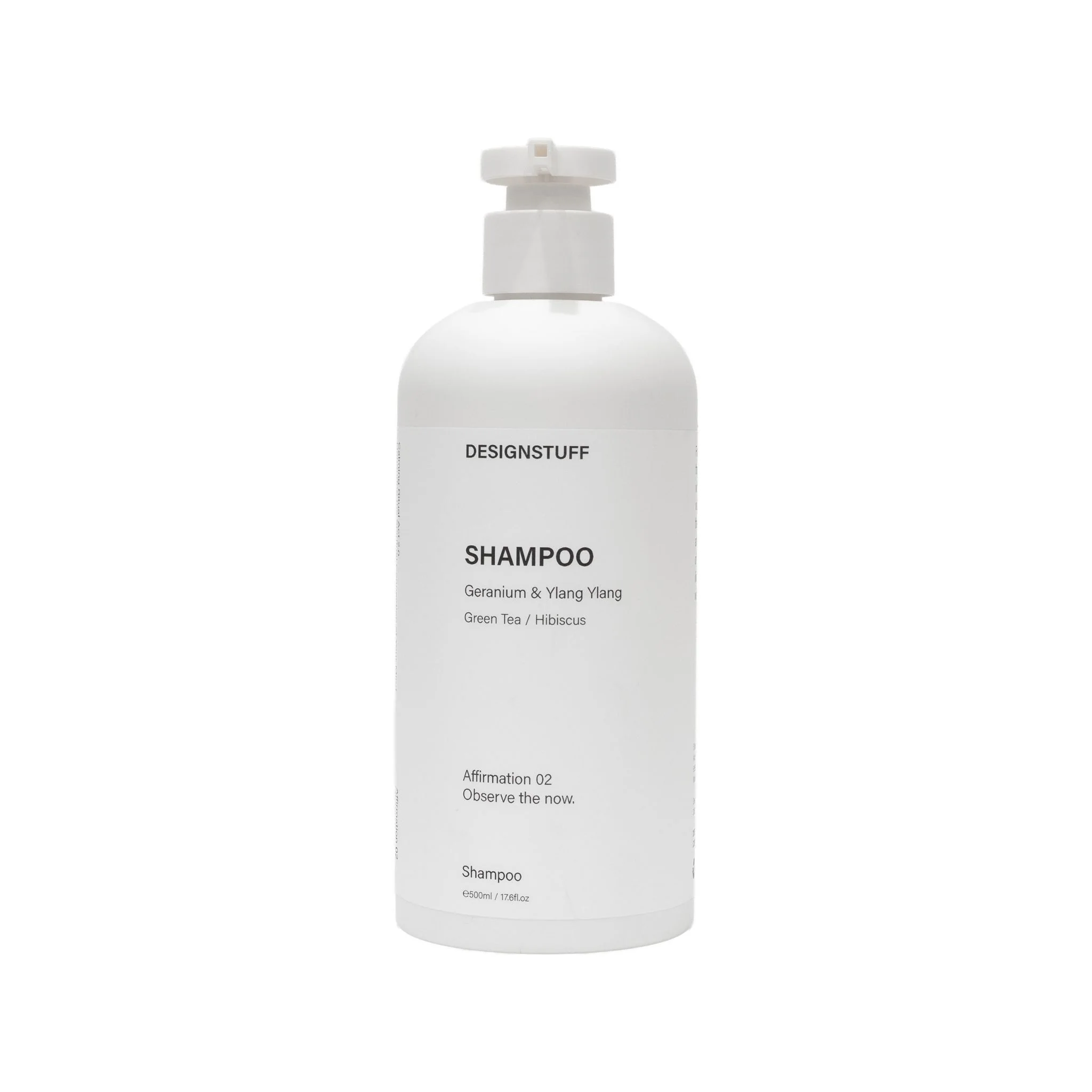 DESIGNSTUFF Shampoo, Geranium & Ylang Ylang, 500mL