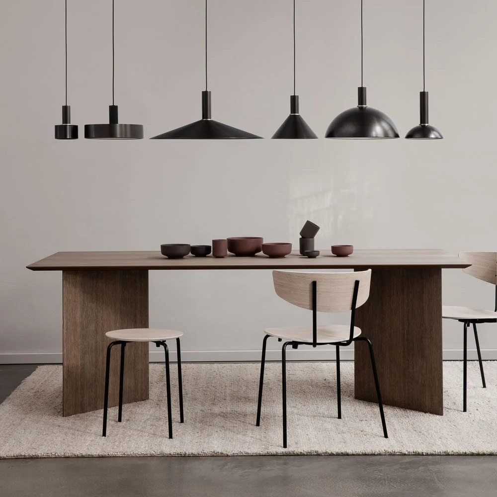 SHOWROOM SAMPLE - FERM LIVING COLLECT Hoop Lamp Shade Pendant, Black Brass (Shade Only) - Image 4