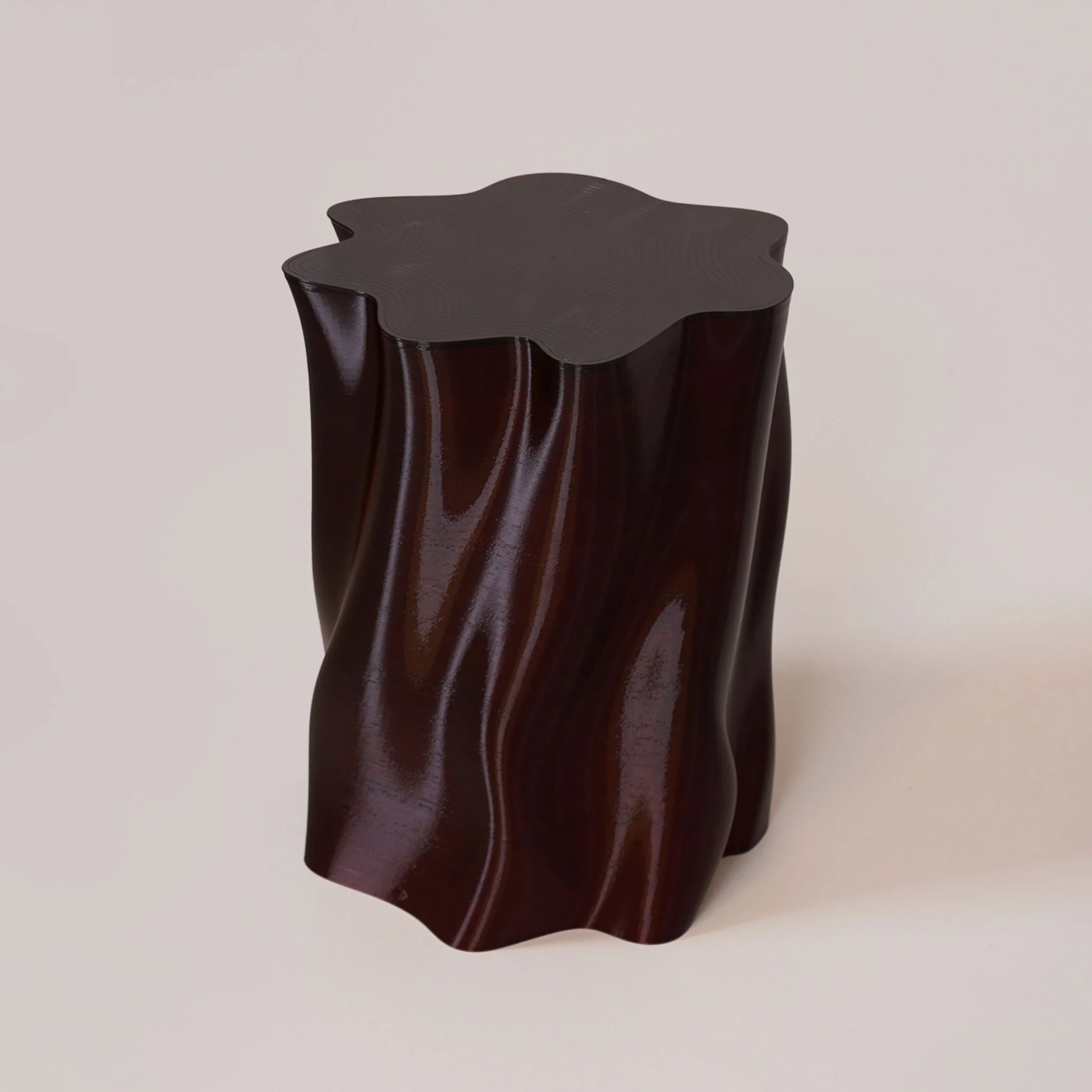 SPECIAL STUDIO Lulu Stool, Medium H45cm, Amber Gloss